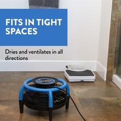 Dri-Eaz Dri-Pod Pro Omnidirectional 8.9 x 15.2 x inches, Blue/Black