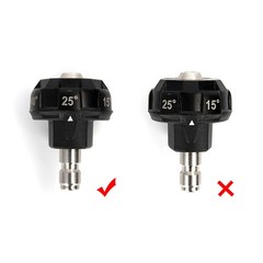 1x 1/4 inch Pressure Washer Spray Nozzle, 6-in-1 Quick Change over 100% New