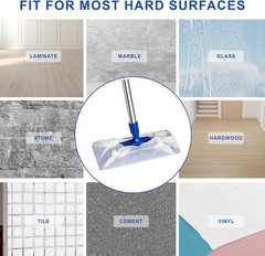 2-in-1 Mops for Floor Cleaning, Dry and Wet Multi, Disposable Dry Wet Cloth |