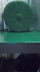 3pcs-Americo Green Scrub 17 in Round Green Scrubbing/Stripping Pad