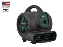 1/6 HP 700 CFM Air Mover Compact 3-Speed 4-Angle Industrial Floor Room Dryer