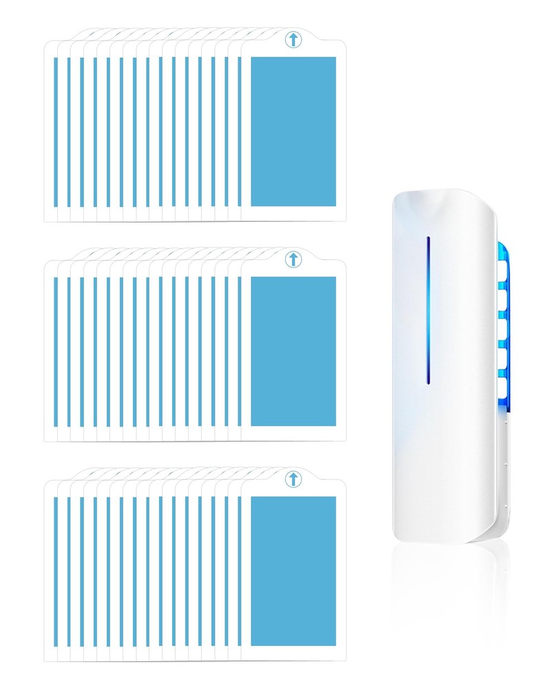 48 Pcs Refill Glue Cards for BURLAN QH009A and wdoog Flying Insect Trap Blue