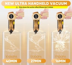 Handheld Vacuum Cleaner Cordless – 18000PA Strong Suction Rechargeable, 3-Spe…