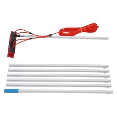 Long Reach Solar Panel Cleaning Brush Kit Pole Length 7m/22.97ft for Outdoor