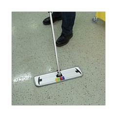 Boardwalk MFM185BCFDZ 18 in. x 5 in. Split Microfiber Mop Head – Blue (1 DZ) New