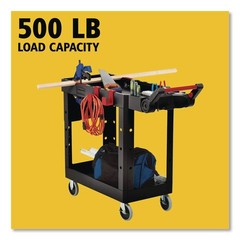 Rubbermaid Commercial 1997206 Heavy Duty Adaptable Utility Cart – S, Black New