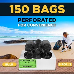 Aluf Plastics 55-60 Gallon Trash Bags Source Reduction Series Value High