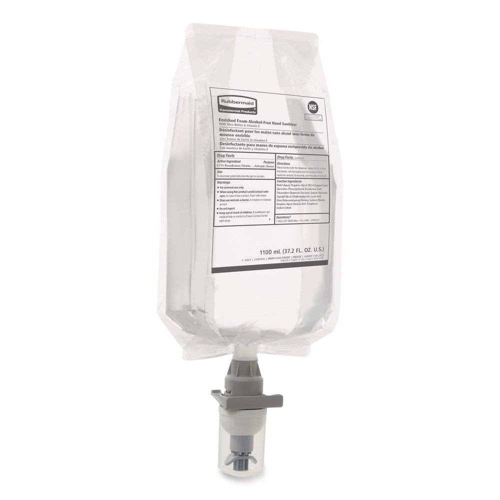 Rubbermaid Commercial 2147027 1100 mL Hand Soap Refill – Fragrance Free 4/CT New