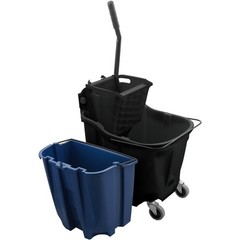 Carlisle OmniFi 35qt Mop Bucket Combo, Side Press Wringer & Soiled Water 9690403