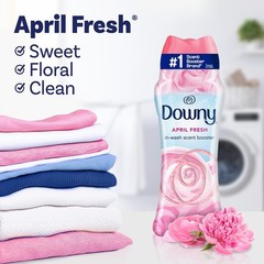 Downy April Fresh In-Wash Laundry Scent Booster Beads, 24 Ounce (Pack of 1)