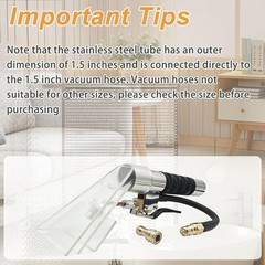 Carpet Extractor Wand with 1/4″Quick Disconnect Coupler Valve for Shop Vac/Mytee
