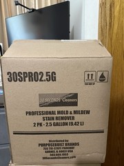 30 SECONDS Professional Mold & Mildew Stain Remover 2.5 gal (read description)