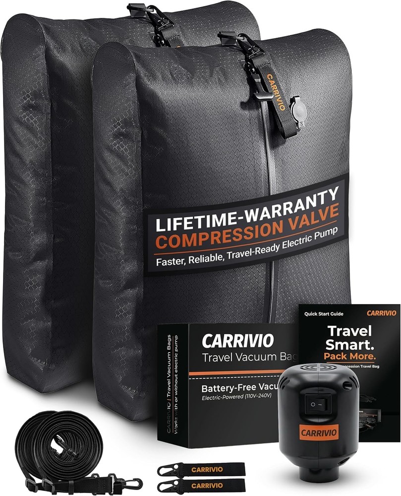 Vacuum Seal Bags for Clothing Travel – Lifetime Valve Warranty, Waterproof –
