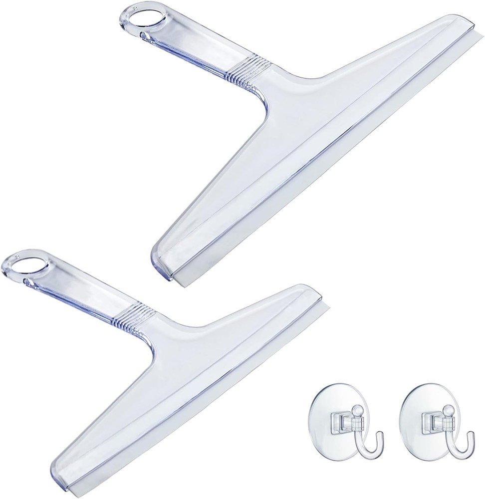 New Talent 2 PCS Shower Squeee Transparent, for Shower Glass, Shower