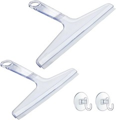 New Talent 2 PCS Shower Squeee Transparent, for Shower Glass, Shower
