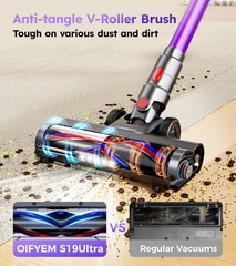 Oifyem Cordless Vacuum Cleanerupgraded 550W 45Kpa 60Mins Vacuum Cleaners For