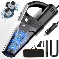 DRECELL Car Vacuum, Portable Vacuum Cleaner with 7000PA Suction, DC Black