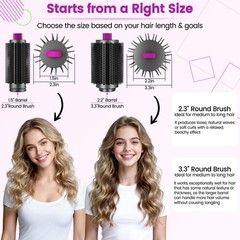 YTCHYYSK Upgraded Large Round Volumizing Brush Attachment for 3.3in, Rose