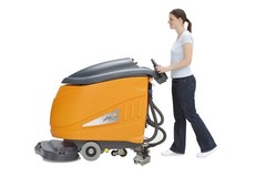 Taski Swingo 1650 Floor Scrubber W/ 4 Batteries and Charger