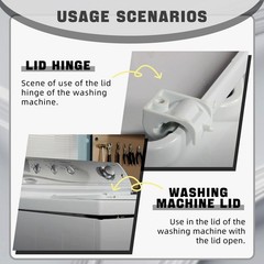 WP35-2044 Lid Hinge 35-2044 Washer Fits for Whirlpool (2 Pack) White