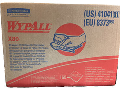 WypAll 41041 X80 Cloths, BRAG Box, HYDROKNIT, Blue 12.5 x 16.8 in Case of 160