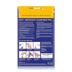 Natural Odor-Free Moth Traps Clothes Closets Refillable 3-Pack Pheromone Modern