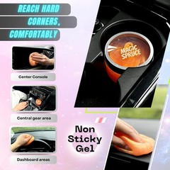 Car Cleaning Gel Kit for Car Interior, High End Orange Scented C Color: Orange