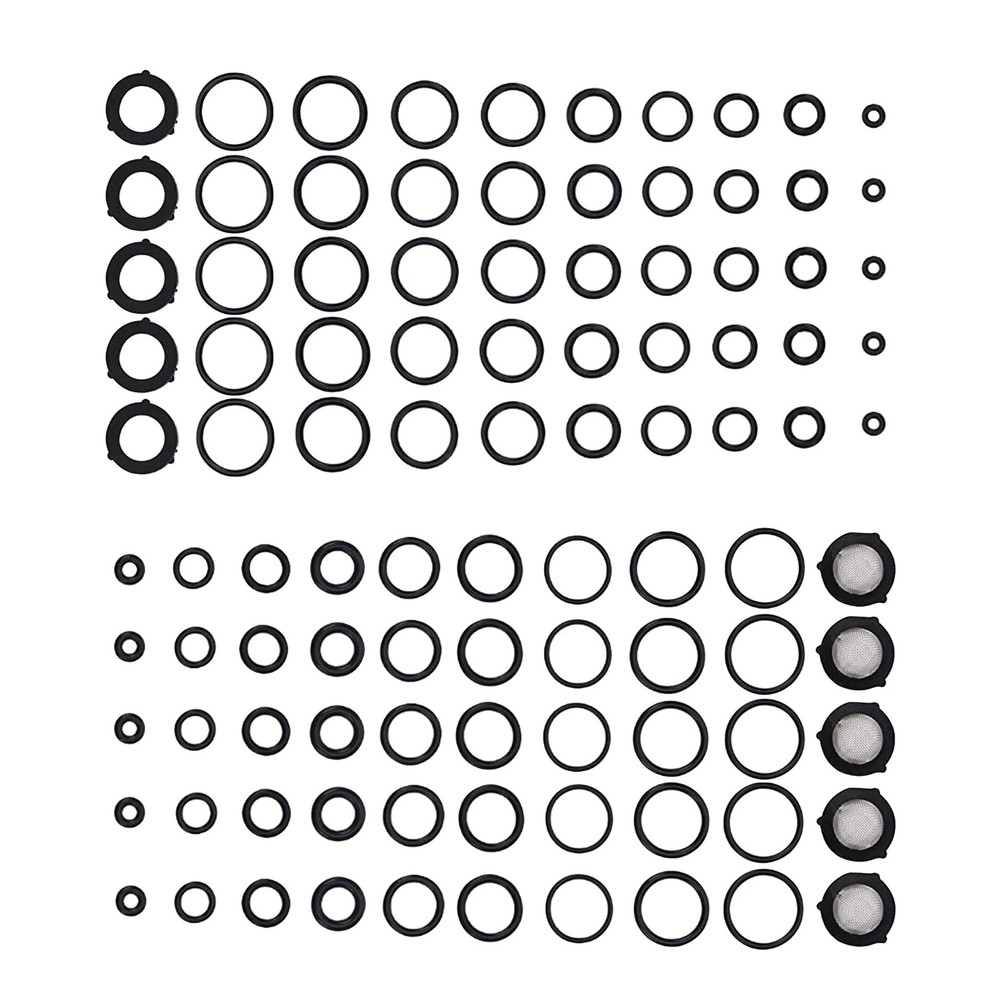 PWACCS High Pressure Washer O Ring Kit, Replacement Rubber for Black