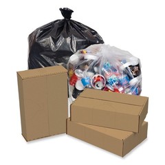 Pitt Plastics EC385812K 60 gal. Eco Strong Can Liners – Black (100/Carton) New