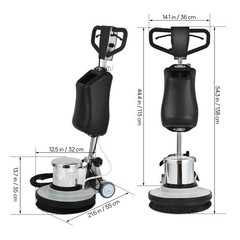 Commercial 110V 17″ Carpet/Floor Scrubber Buffer Heavy Duty Polisher Machine US