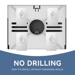 PLUSSEN Paper Towel Dispenser Wall Mount, Adhesive No Silver-PN6007, Silver