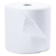Brady Sxt15p Sorbent Roll, 18 Gal, 15 In X 150 Ft, Oil, White, Polypropylene