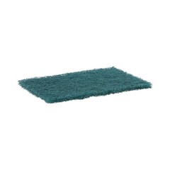 Boardwalk 186 6 in. x 9 in. Heavy-Duty Scour Pad – Green (15/Carton) New