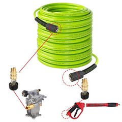 Hourleey Pressure Washer Hose 50 FT, 3600 PSI Flexible Kink 50FT, Green