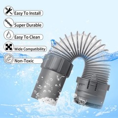Vacuum Cleaner Hose Replacement for 9.84 x 5.12 x 1.97 inches, Nozzle