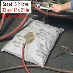 Pig Sorbents 32 gal 17 x 21 in Universal Gray Cellulose Set of 15
