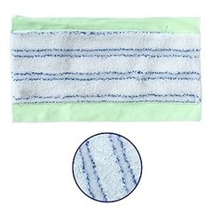 Wet and Dry Flat Mop Head, Super Firm Clip on Pads, 2 Washable Mop Pads,