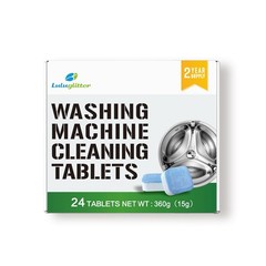 LULUGLITTER Washing Machine Cleaner Tablets 24 Pack Deep Cleaning Tablets…