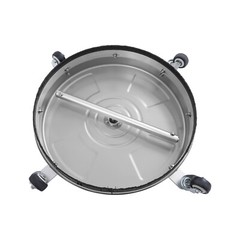 Stainless Steel Round Surface Cleaner with 2 Nozzles, 5000 PSI Power
