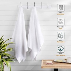 Nabob Wipers White Terry Rags 2lb Bulk Towel Rag Multipurpose 2lb,