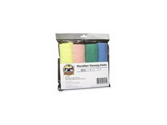 Genuine Joe 4 Pack Assorted Microfiber Cleaning Cloths