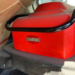 Sanitmax Walk-Behind Floor Sweeper, Triple Brushes, Water Sprinklers
