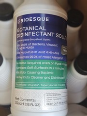 Case Of 12 NEW Bioesque Botanical Disinfectant Solution 1 quart (32 Fl. OZ)