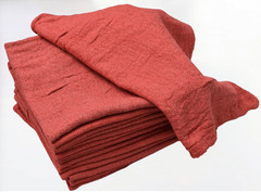 500 New Industrial Shop Rags Cleaning Towels Red Large 12×14 Towel B- NEW