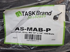 (100 PIECES) TaskBrand AS-MAB-P Universal Sorbent Pad, Gray – Gray 15″ x 18″