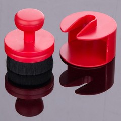 Car Tire Shine Applicator Brush with Stand, Vegan Design for Size: 1Color: Red