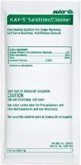Kay 5 Sanitizer Cleaning Powder Lot of 10, 1 oz Packets