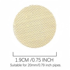 200 Pcs Pipe Screens, 100 Brass Screens And 100 3/4-inch, Golden