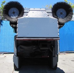 Tennant S30 Ride On Parking Lot Sweeper Gasoline GM 1600 Vortec Engine