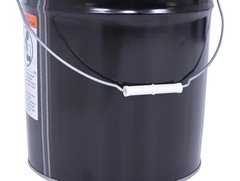 Vestil PAIL-STL-RI Steel Open Head Pail with Handle, 5 gallon One Size, Black